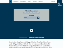 Tablet Screenshot of meteotest.ch